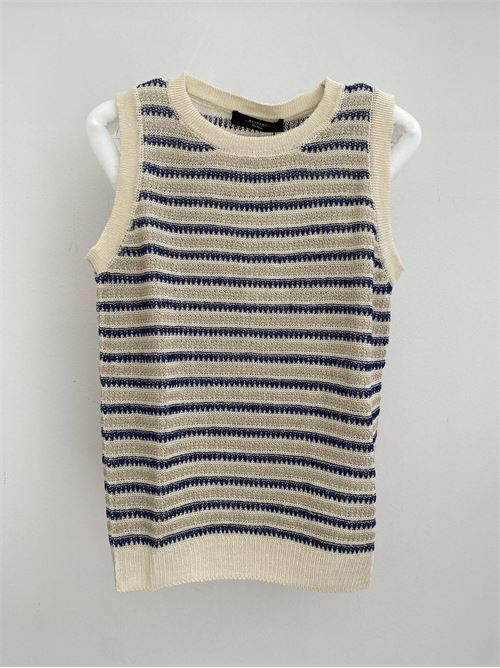 Linen crochet-knit gilet MAXMARA WEEKEND | 2353610931600021